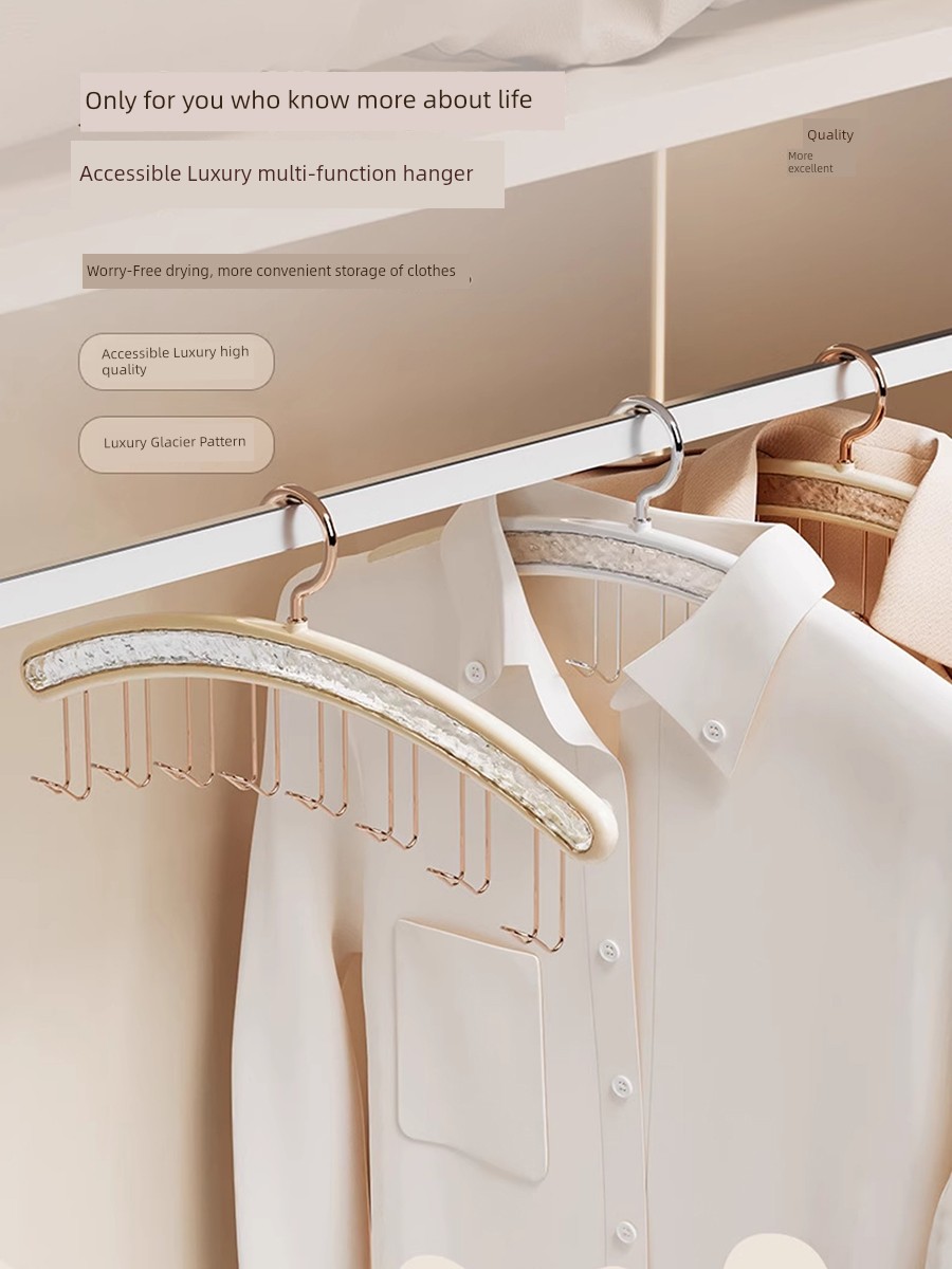 Glacier Pattern Intimates Sling Hanger Multi-Functional Vest Storage Fantastic For Home Hook Dormitory Wave Clothes Hanger