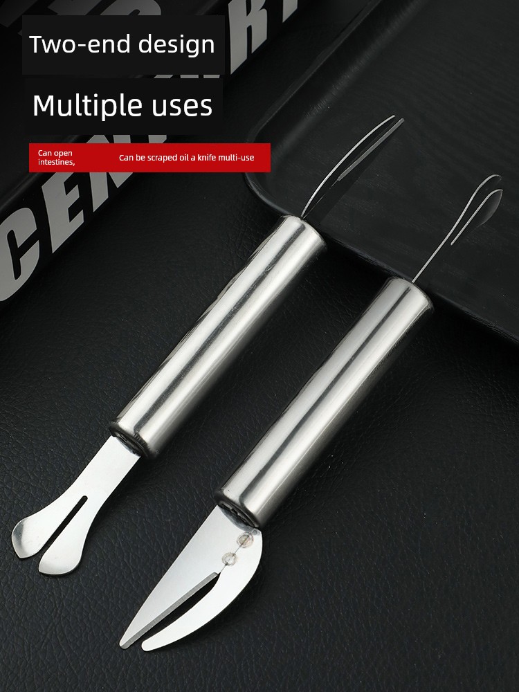 Jujiajia Chicken and Duck Sausage Knife Stainless Steel Sausage Knife Kill Ricefield Eel Loach Fish Belly Scraping Sausage Oil Sausage Opener Knife