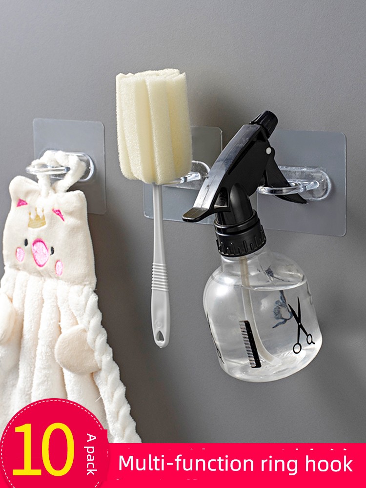 Ring Hook Strong Adhesive Punch-free round Ring Wall Dormitory Entrance Kitchen Seamless Bathroom Paste