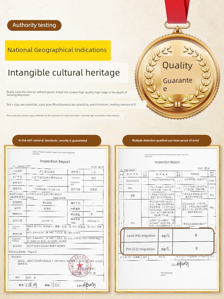 Pingding Boiling Medicine Casserole Traditional Chinese Medicine Jar Old-Fashioned Home Decocting Pot Frying Pan Earthen Jar Special Pot Special Medicine Pot Jar