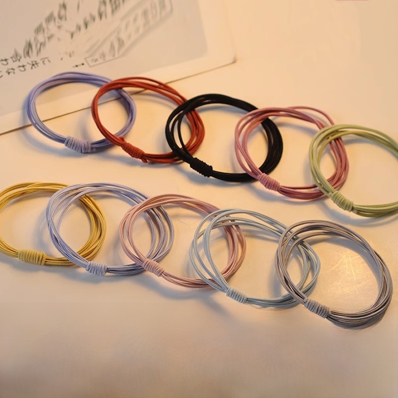 High Elastic Durable Hair Band Rubber Band Ponytail Head Rope