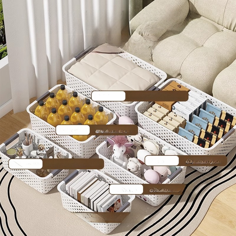 Hot Youqin Sundries Storage Basket Cabinet Snacks Toy Storage Box For Home Kitchen Plastic Storage Finishing Box