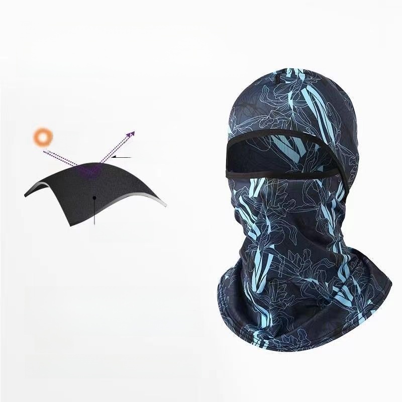 Summer Ice Silk Cover Full Face Fishing Dust-Proof Headgear
