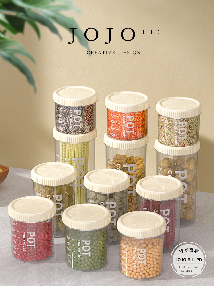 Jojo's L. Pd. Mr. Grocery. Sealed Cans Plastic Food Can Storage Cans Moisture-Proof Storage | Modest