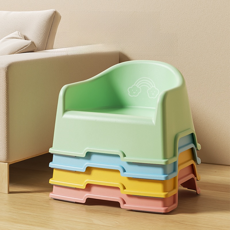 Plastic Sofa Thickened Backrest Kindergarten Stool