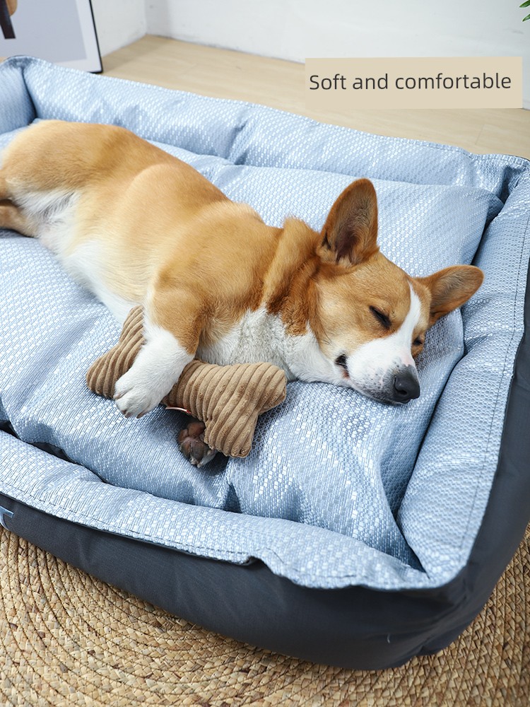 Kennel All Year Round Neutral Corgi Dog Bed Removable and Washable Dog Mat Summer Medium-Sized Dog Jarre Aero Bull Pet Mat Summer