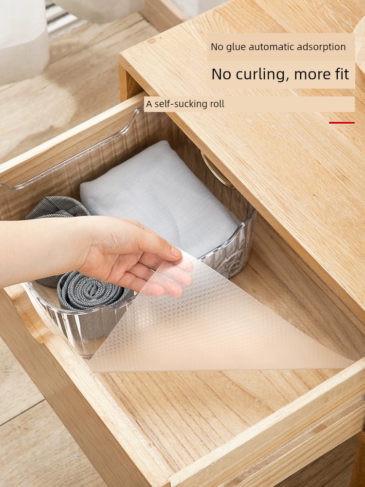Jujiajia Moisture Proof Pad Drawer Liner Cabinet Waterproof Anti-Mildew Mat Wardrobe Shoe Cabinet Anti-Dirty Kitchen Greaseproof Stickers
