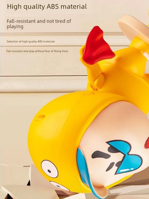 Pull Line Shaking Head Crayon Xiaoxin Doll Decompression Clockwork Toy Duck Doll Creative Dynamic Desktop Can Be Reached