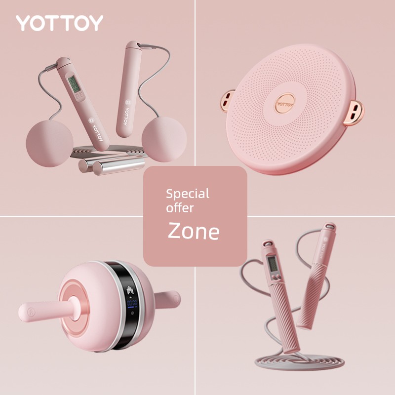 [Special Offer Area] Skipping Rope Weight-Bearing Cordless Dual-Use Hula Hoop Female Weight Loss Fitness Waist Twisting Turntable Home Tool