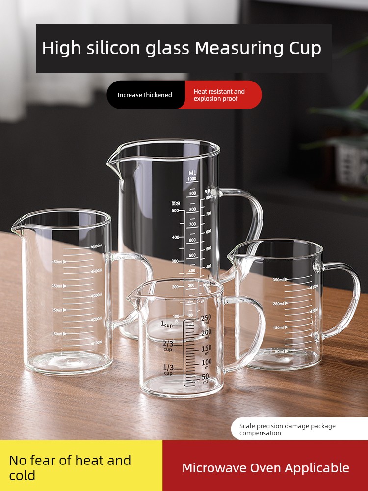 Food Grade Borosilicate Kitchen For Home Glass with Handle