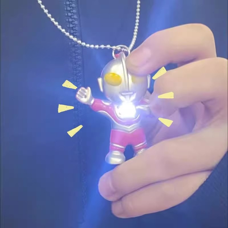 Couple Red Ultraman Halterneck Graduation Gift Necklace