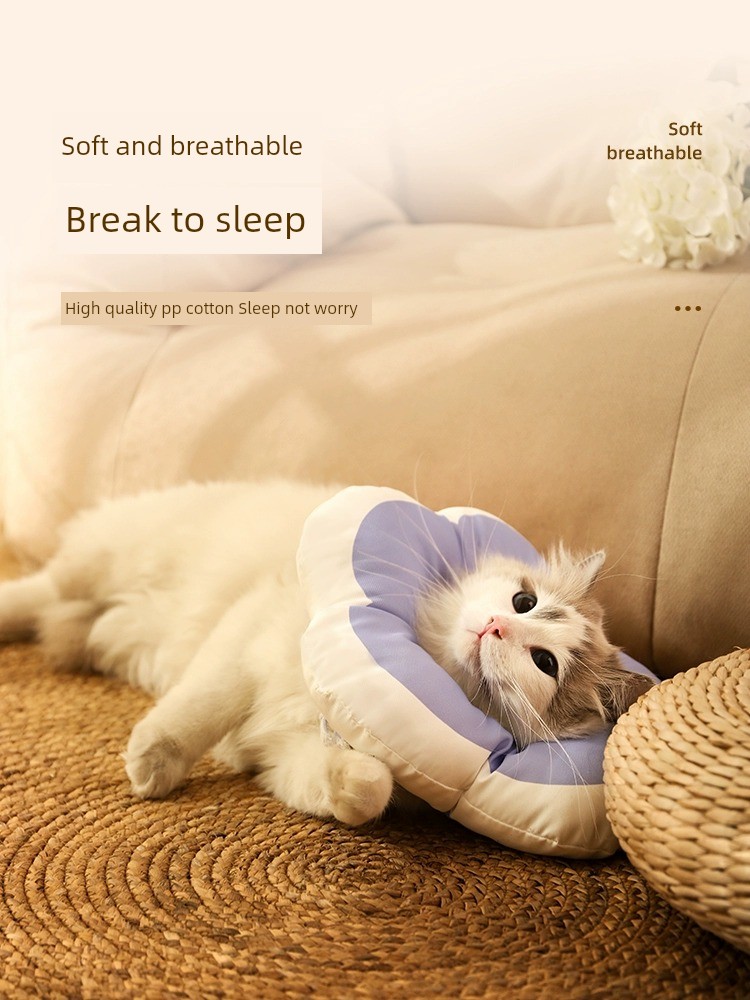 Cat Collar Elizabeth Ring Dog Waterproof Licking Soft Head Cover Elizabeth Collar Sterilization Pet Cat Bandana