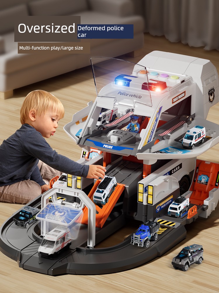 Large Alloy Police Car Toy Car Kids Fire Boy 3 Years Old Car Model Boy's Children's Day Gift 6