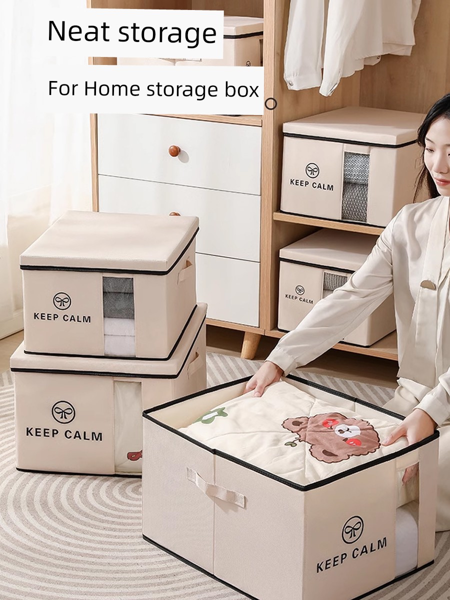 Classic Style Cloth Storage Box Storage Box For Home Wardrobe Storage Box Large Size Clothes Storage Box Foldable Box