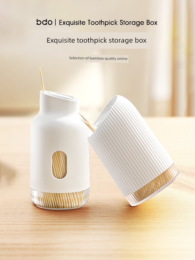 High-Quality Bamboo Toothpick Box For Home High-End Toothpick Portable Toothpick Single Packaging Disposable Restaurant Fruit Prod Commercial Use