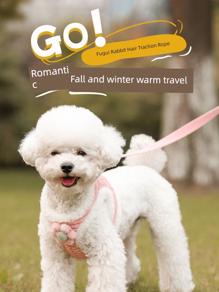 Dog Hand Holding Rope Vest-Style Small Size Dogs Chest Strap Dog Puppy Walking Dog Leash Dog Chain Dog Rope Winter