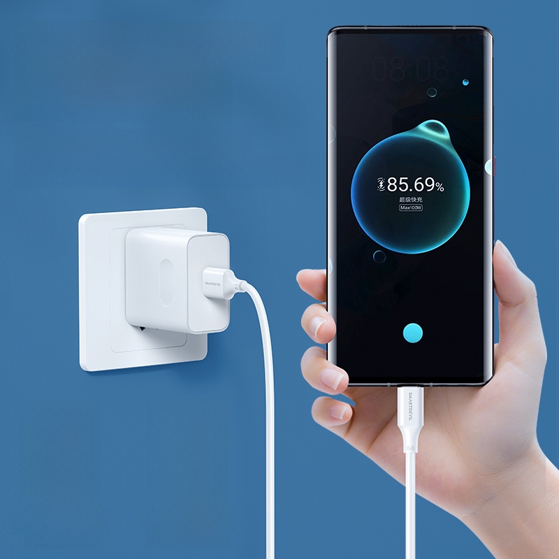Flash Magic USB Type-C Cable 6A Super Fast Charge 66W for Huawei Mate40 Xiaomi Typec Charging Cable