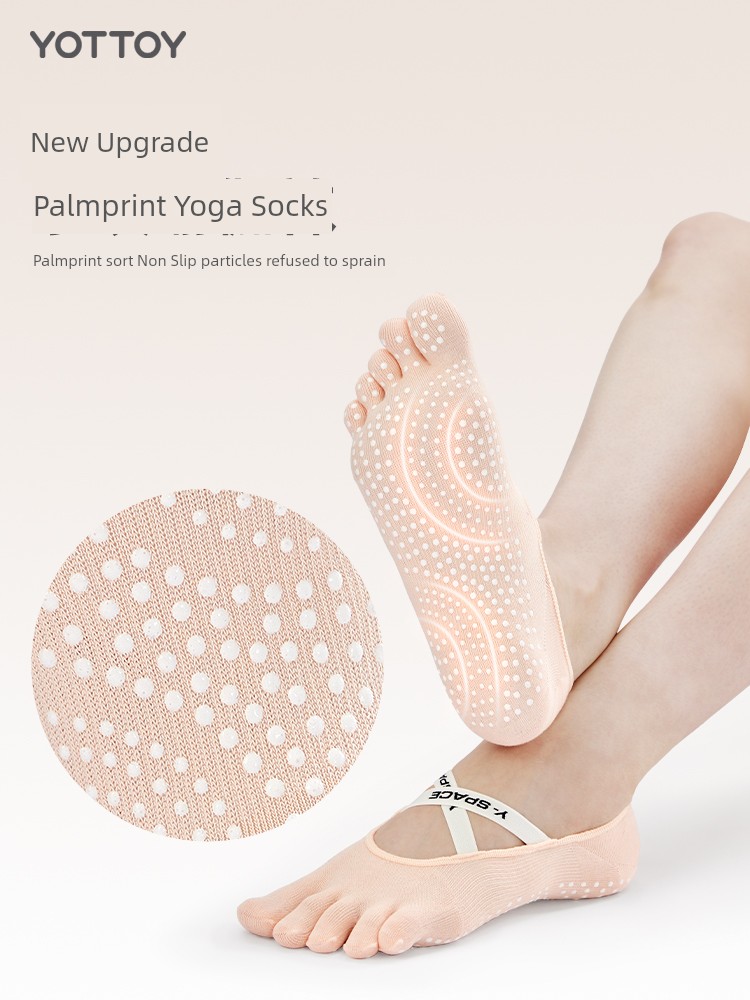 Yoga Socks Non Slip Professional Pilates Five Toe Socks Beginners Summer Sports Dancing Breathable Thin Split Toe Socks