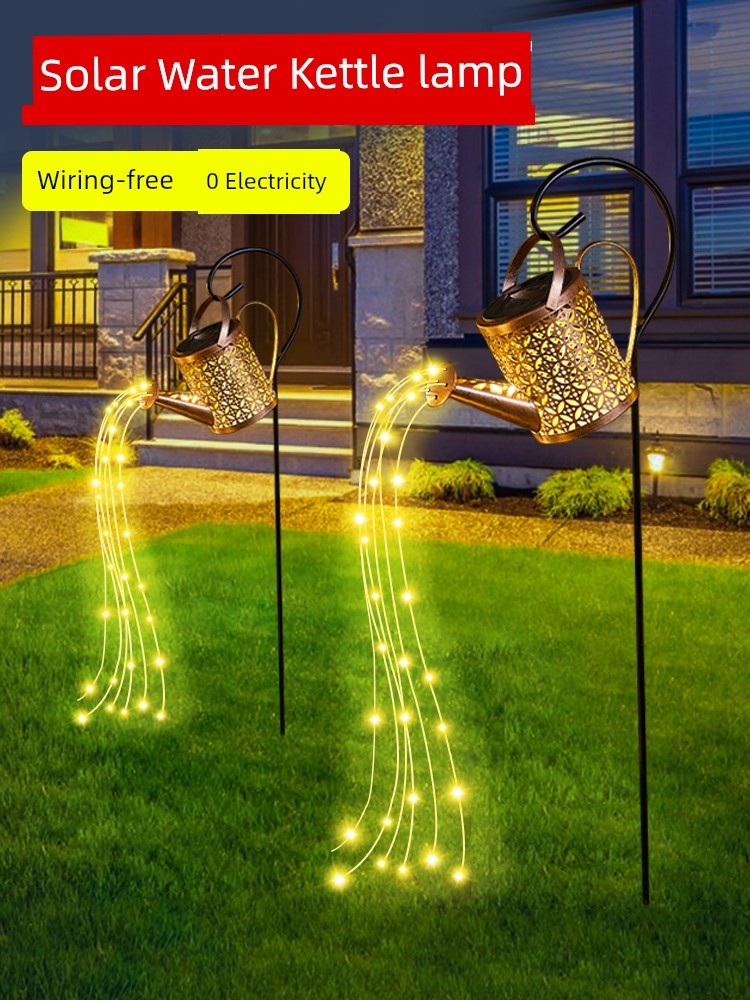 Spring Festival Courtyard Garden Water Kettle Ground Lamp Decoration Outdoor Landscape Yard Layout Solar Energy 2024 New Arrival