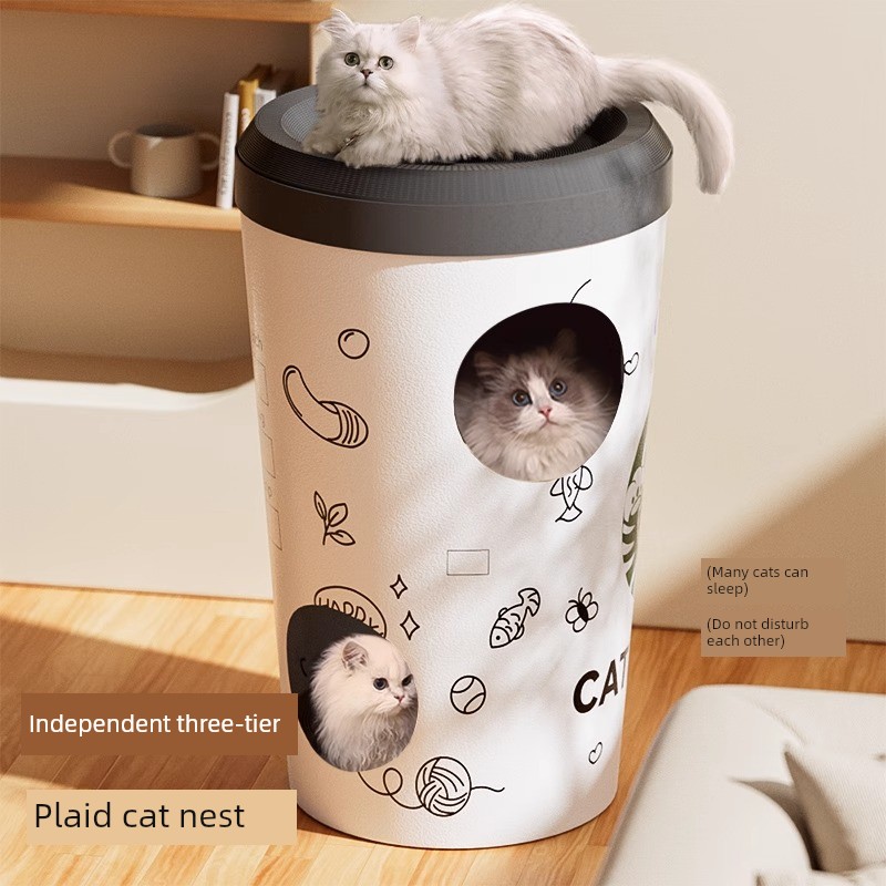 Double-Layer Integrated Non-Chip Super Large Carton Cat Scratch Board