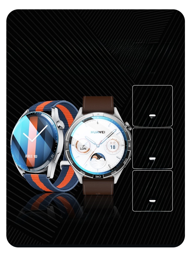Applicable to Huawei GT5 Protective Film Watchgt5pro Watch Film Surface Membrane GT4 Tempered Film Watt4 Surface Membrane Watchbuds Film Fit3gtrunner Dial GT2 All-Inclusive Gt3pro/New
