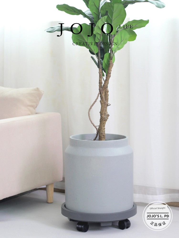 Jojo's L. Pd. Feet. Movable Flowerpot Tray with Wheels Large Floor Roller Flowerpot | Flogging