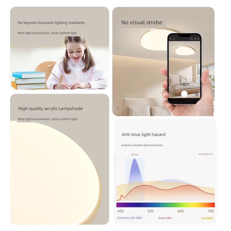 WRIGLEY 2024 New Arrival Living Room Ceiling Lamp Whole House Lamp Suit Zhongshan Lamp Modern Minimalist and Magnificent Main Lamp