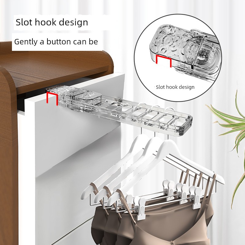 Suction Cup Corrugated Travel Hanger Portable Dormitory Hanging Clothes Hotel Travel Indoor Clothes Hanger Handy Gadget