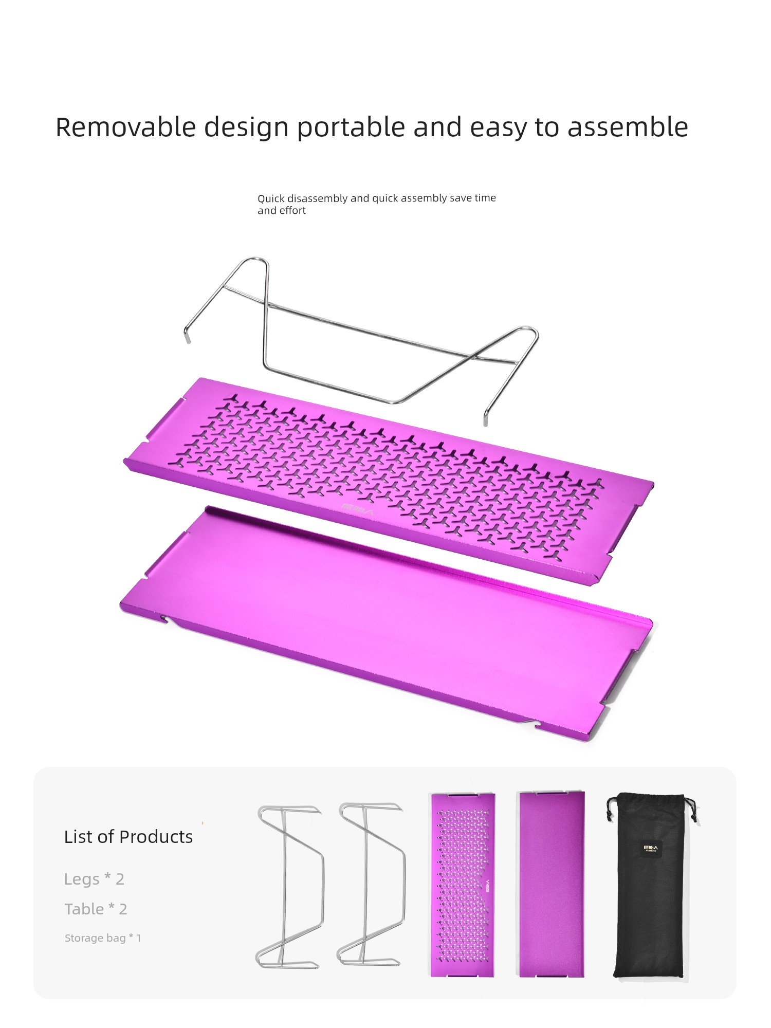 Primitive Man Hiking Hiking Small Ultra-Light Folding Table