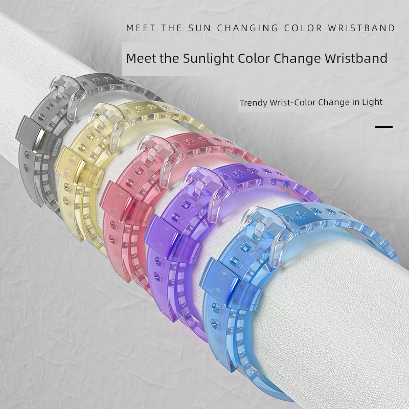 [Light Color Changing] Suitable for Xiaomi Watch Color Strap Color Changing Glacier Wristband Xiaomi Smart Watch Strap Sports Xiaomi Watch VIP Version Men Xiaomi Color Watchband Accessories