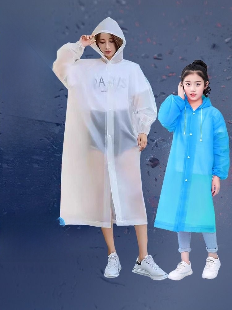 Kids Men's and Women's Hiking Travel Portable Raincoat