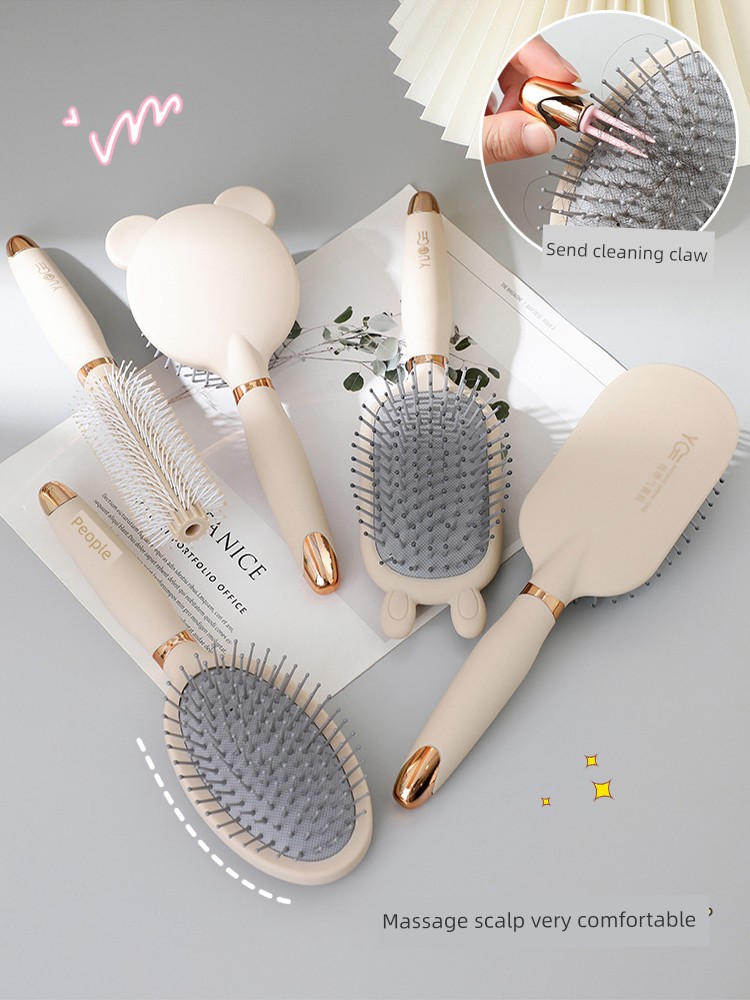 Airbag Comb Massage Scalp for Women Only Long Hair Good-looking Portable Static Fluffy Air Cushion Comb Hair Curling Comb