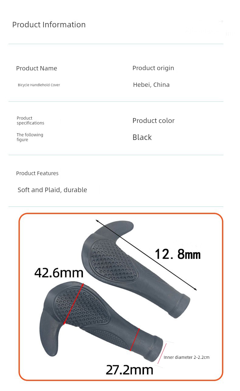 Shock Absorbent Non-Slip Bike Handle Grips