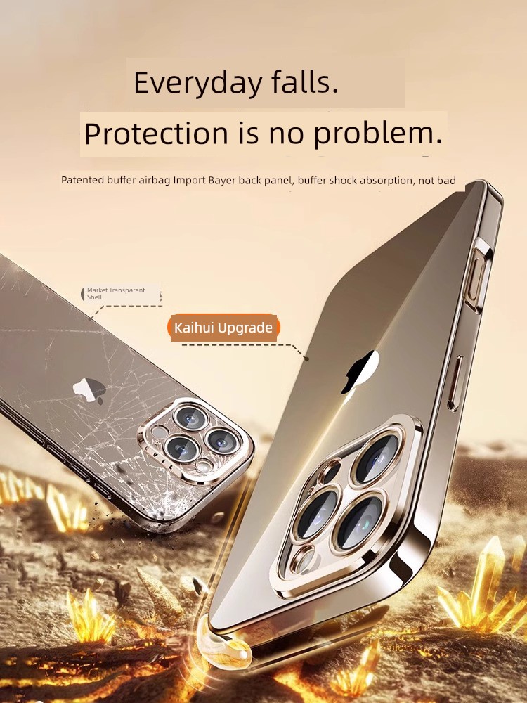 Simple Protective Case Transparent with Lens Protector Apple