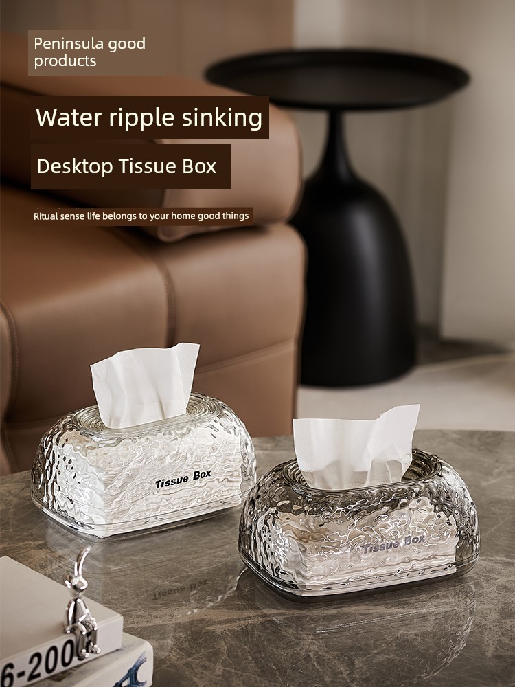 Accessible Luxury Fancy Living Room Creative Sunken Tissue Box