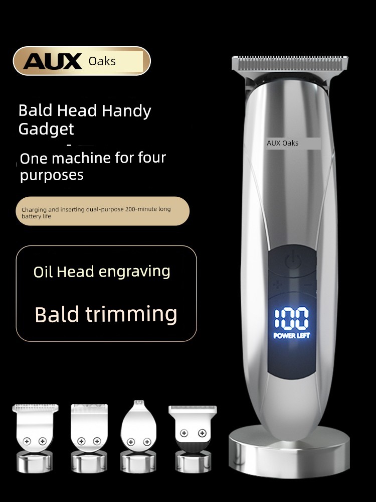 Ox Hair Clipper Electric Clipper Shaving Head Electrical Hair Cutter For Home Bald Head Handy Gadget Carving Oil Head Men for Hair Salon