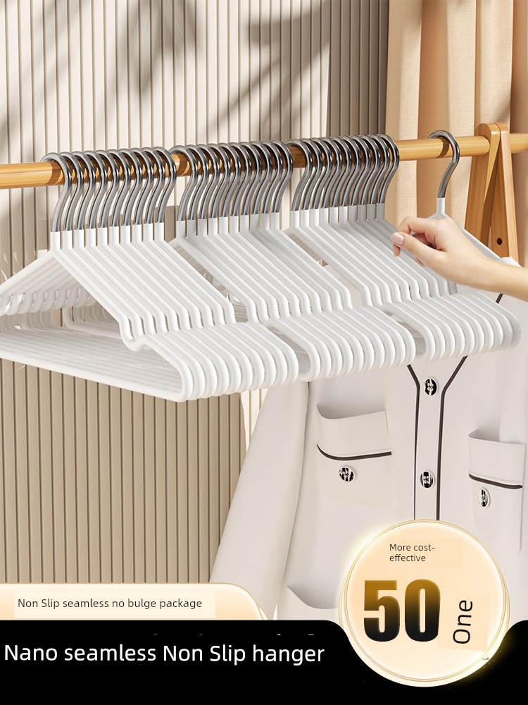 Extra Thick plus Size Hanger For Home Hanger Non-Slip Anti Shoulder Angle Hanger Cool Drying Clothes Support Hanger