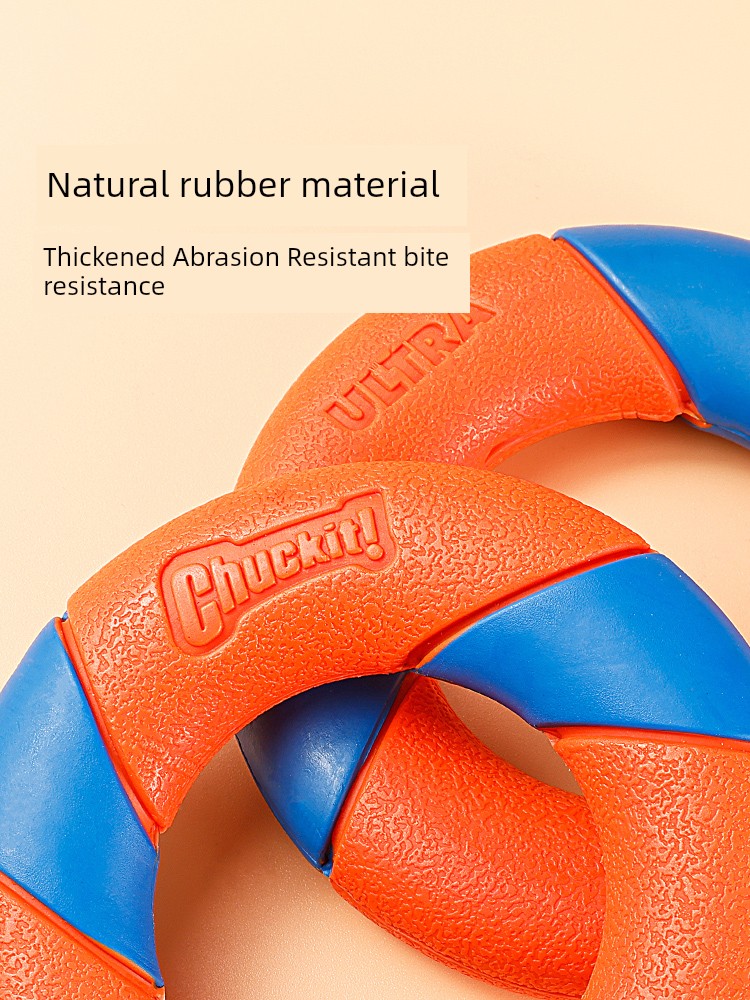 Petmate Dog Toy Pet Supplies Medium-Sized Dog Size Bite-Resistant Teeth Cleaning Border Collie Frisbee Ball Relieving Stuffy Interaction