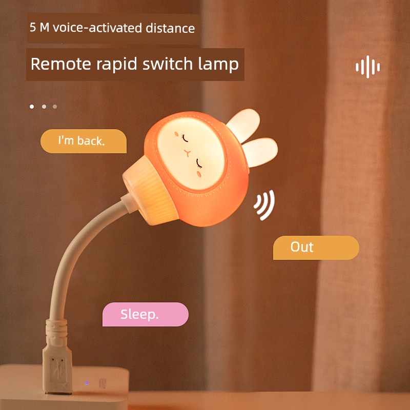Intelligent Voice Control Voice Control Sensor Led Small Night Lamp Bedroom Bedside Sleeping Children's Room For Home Table Lamp New Arrival