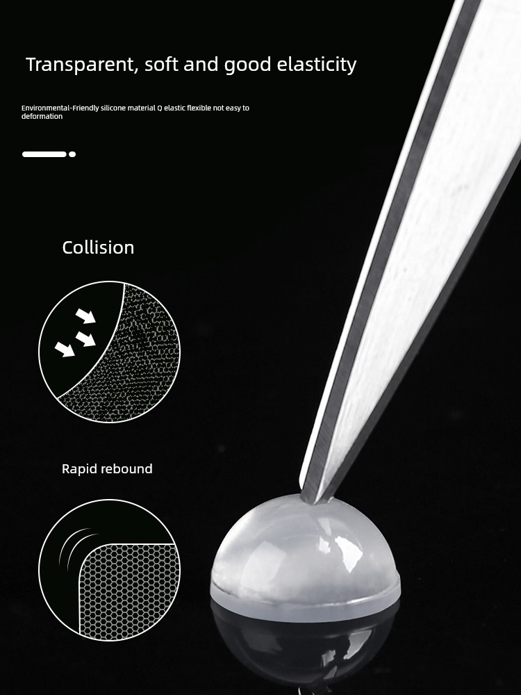 Anti-Collision Sticker For Home Door Handle Silica Gel Pad Rear Cabinet Bump Proof Particle Wall Sticker Refrigerator Door Sticker Anti-Collision Door Mat
