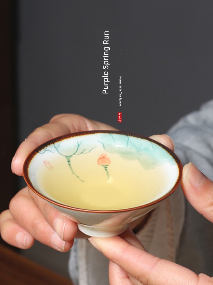 Jojo's L. Pd. Ziquan Jian. Tea Cup For Home Hand Painted Tea Cup Chinese Tea Cup Tea Set | Yurong