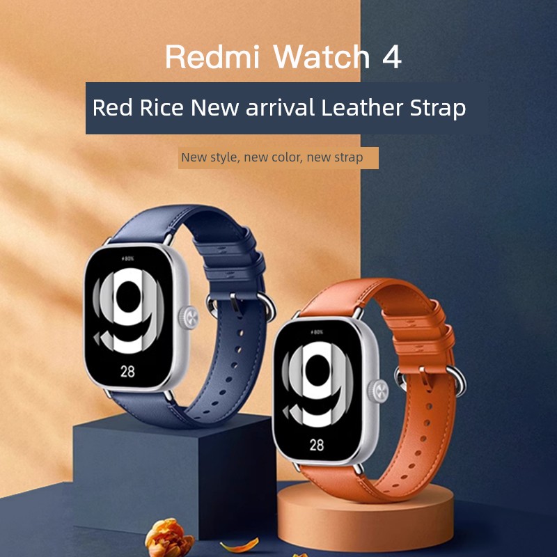 Suitable for Redmi Watch5 Strap New Arrival Redmiwatt4 Watch Band Same Style as the Official Products Genuine Leather 3 Wrist Strap 2 Smart Sports Replacement Belt Boys and Girls Xiaomi Fall and Winter Four Or Five Generation Breathable Accessories