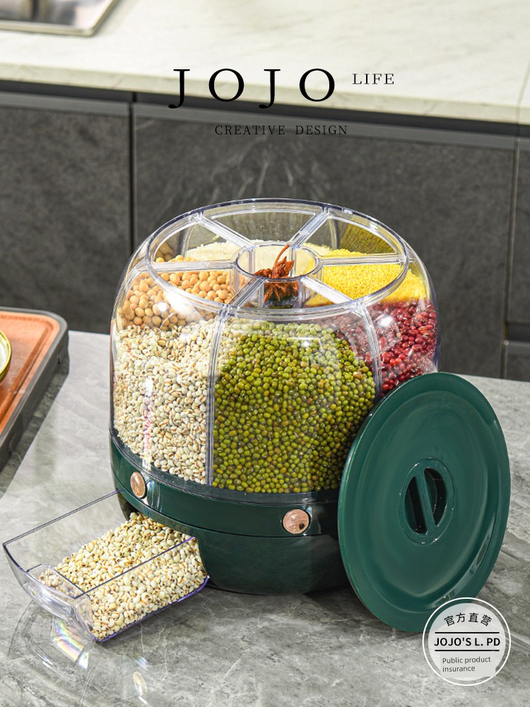Jojo's L. Pd. Mr. Grocery. Rice Bucket Insect-Proof Moisture-Proof Sealed Household Rice Bucket Food Grade | Leopard