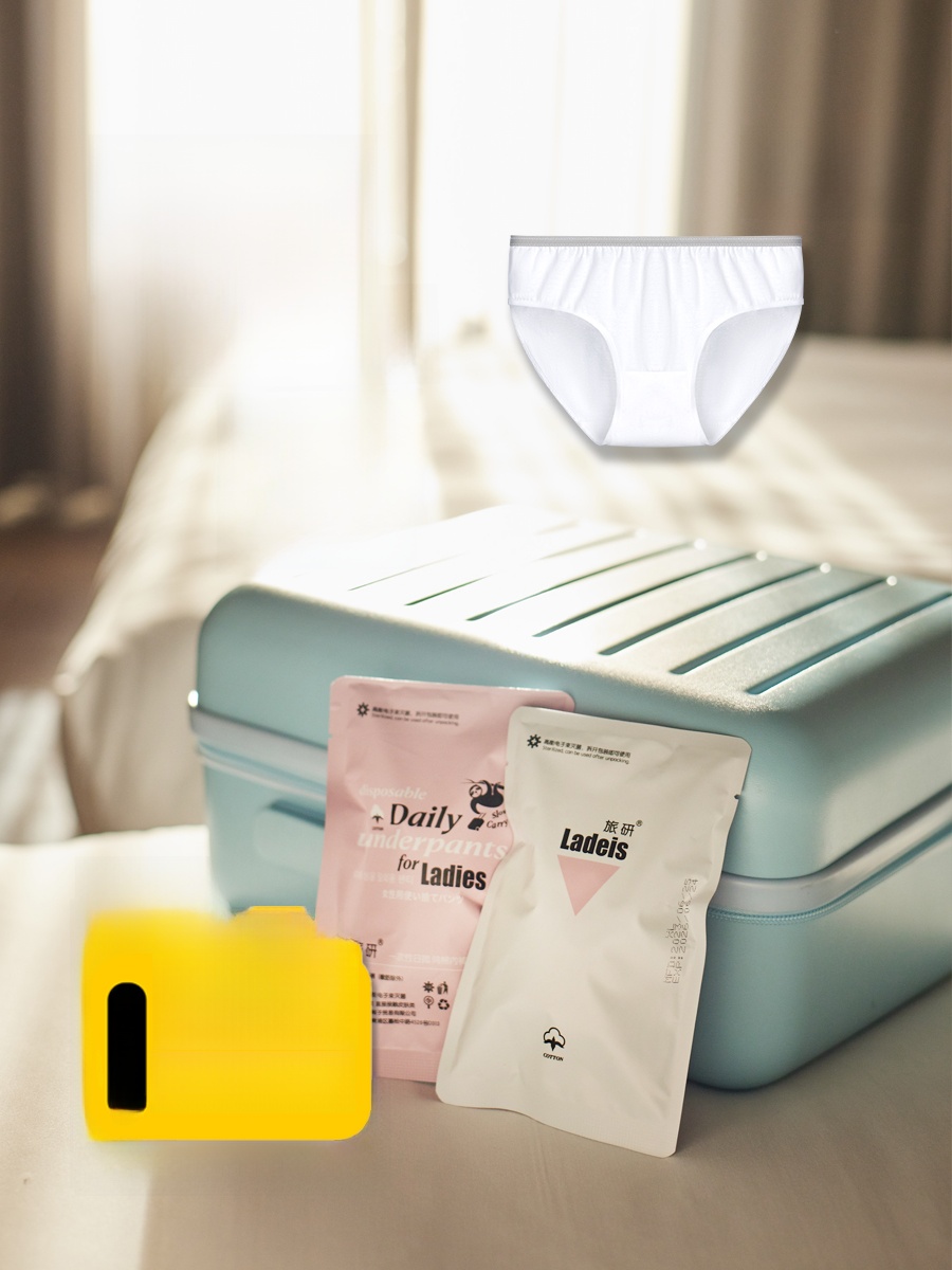 Travel Research Electron Beam Sterilization Disposable Underwear Female Pure Cotton Medical Grade Sterile Daily Disposable Pregnant Woman Confinement Maternal Plus Size