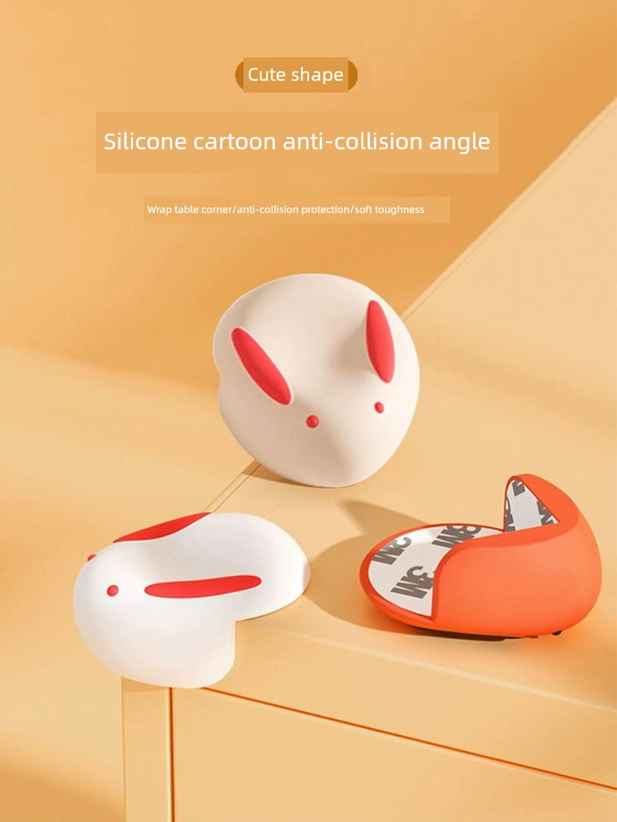 Rabbit Bumper For Home Kids Baby Silicone Bump Proof Protective Cover Table Protection Sleeve Mute Cache Mat