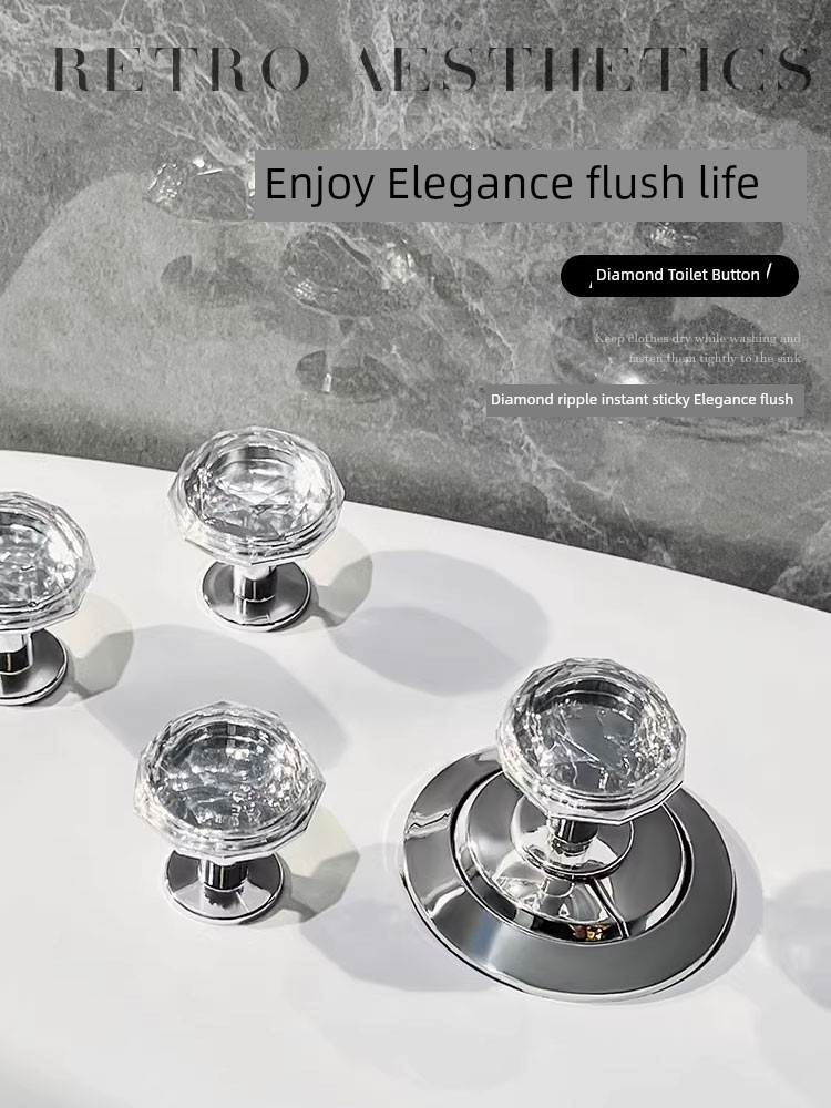 Accessible Luxury Toilet Pressing Utensil For Home Toilet Cistern Parts Flush Button Button Universal Toilet Toilet Lid