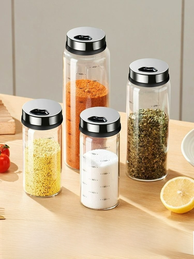 Seasoning Bottle Dusting Powder Kitchen Accessible Luxury Borosilicate Glass