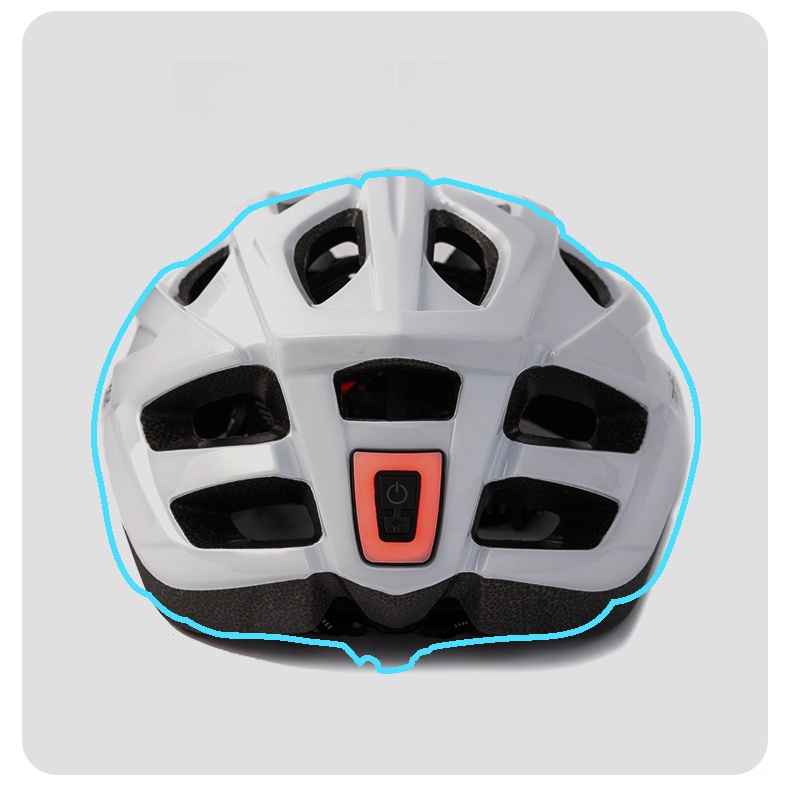 Mountain Bike Cycling Helmet Breaking Wind Road Bike Men and Women Integrated Molding Ultra Light Breathable with Taillight Summer Safety