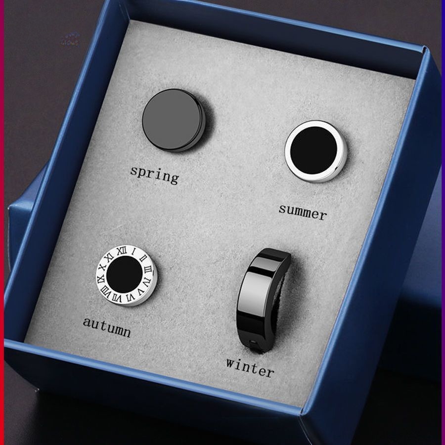 Men Trendy Titanium Steel Handsome Girls Gift Earrings
