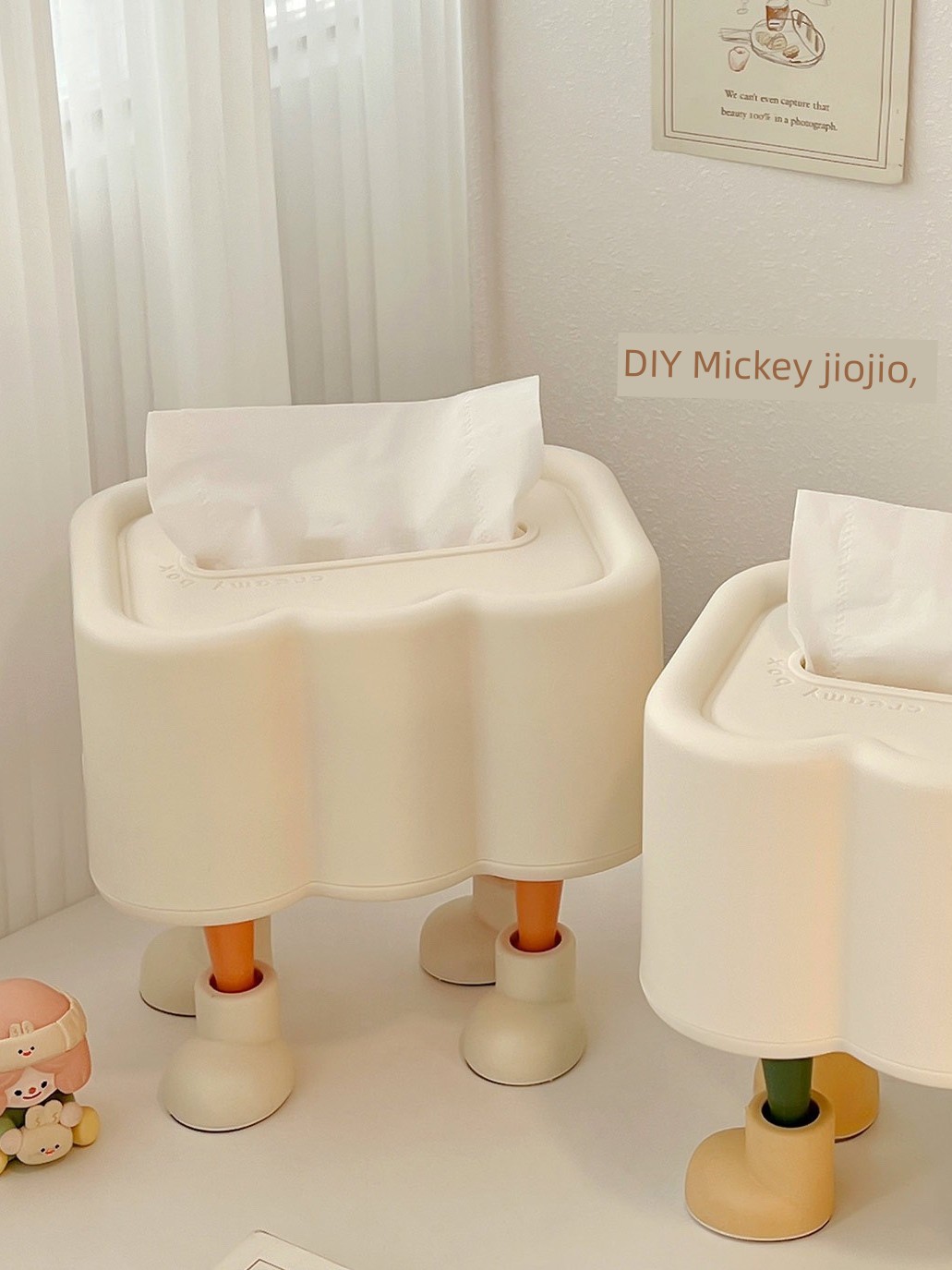 Desktop Tissue Box For Home Living Room Clouds Paper Extraction Box Cute High-Grade Ornaments Creative Table Napkin Storage Box